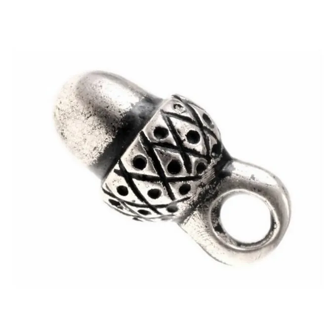 15th Century Acorn Buttons, Set Of 5 Pieces, Pewter - Image 2