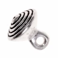 15th Century Pewter Button With Grooves, Set Of 5