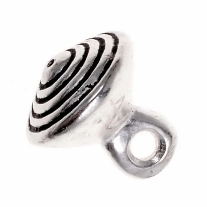 15th Century Pewter Button With Grooves, Set Of 5