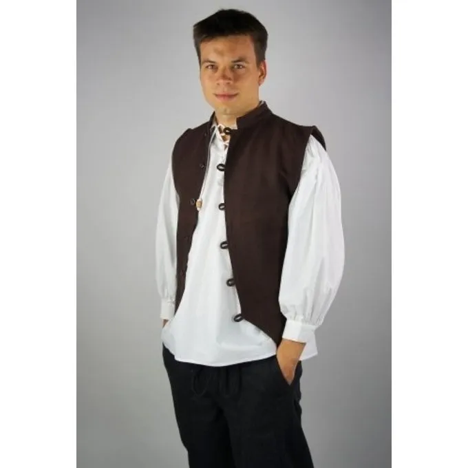 Leonardo Carbone 17th Century Sailor Vest, Brown - Image 2