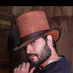 Rawblade 18th Century Hat, Deluxe, Weathered Brown