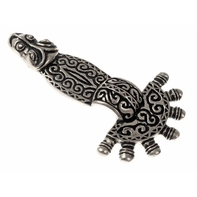 6th Century Merovingian Fibula, Silvered