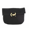 Leonardo Carbone Bag With Wolf Buckle, Black