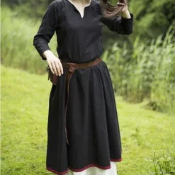 Epic Armoury Basic Dress, Black/dark Red