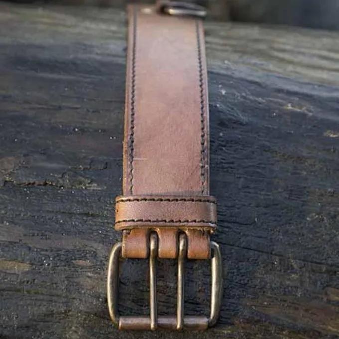 Epic Armoury Belt With Rings, Brown - Image 2