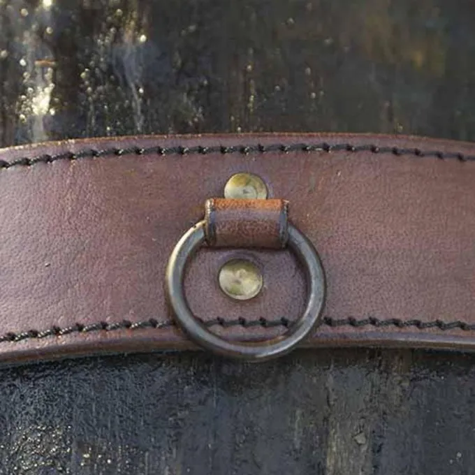 Epic Armoury Belt With Rings, Brown - Image 3