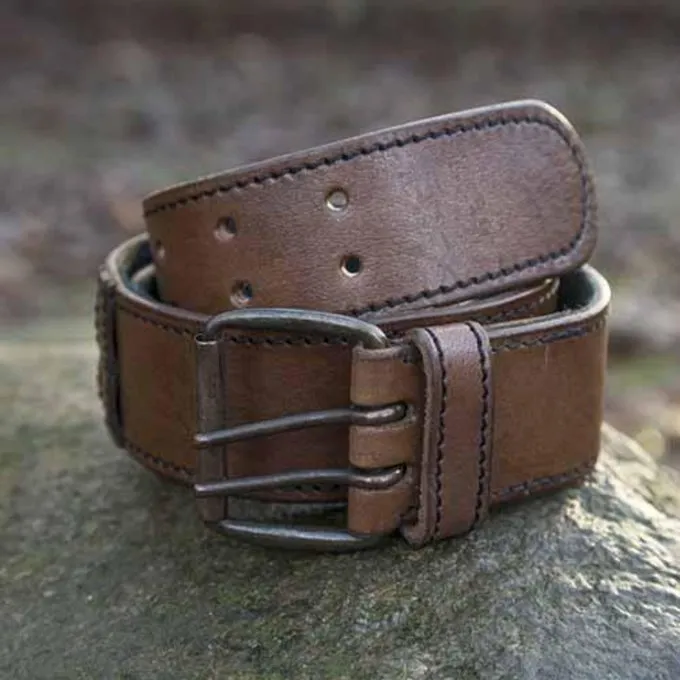 Epic Armoury Belt With Rings, Brown - Image 4