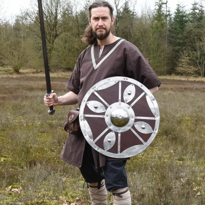 Birka Tunic Knut, Short Sleeves, Brown - Image 3