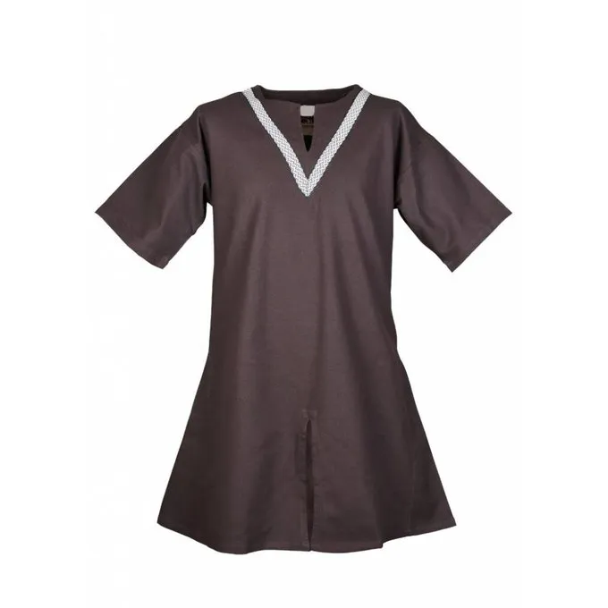 Birka Tunic Knut, Short Sleeves, Brown