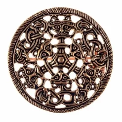 Borre Style Disc Fibula, Bronze