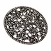 Borre Style Disc Fibula, Silvered Bronze