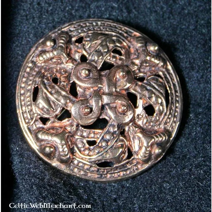 Bronze Viking Brooch Borre Style