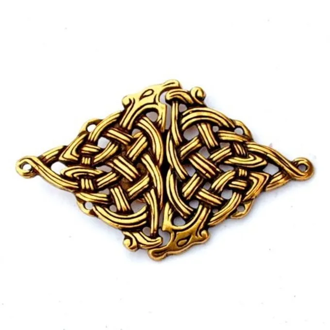Celtic Cloak Clasp, Bronze Color - Image 3