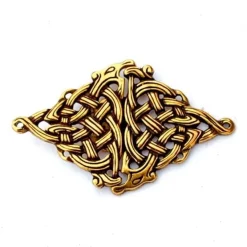 Celtic Cloak Clasp, Silvered