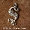 Celtic-Roman Sea Horse Fibula, Silvered
