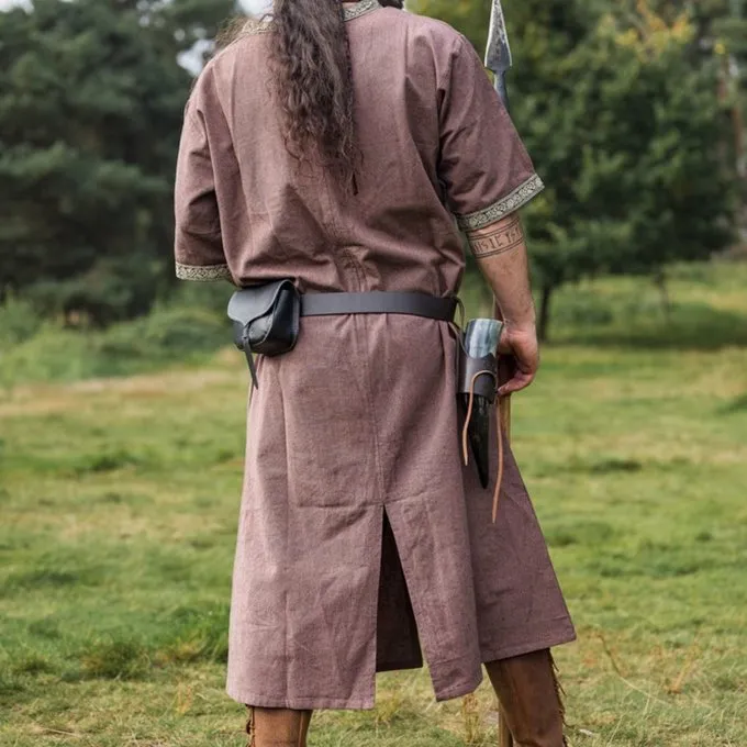 Leonardo Carbone Celtic Tunic, Short Sleeves, Chestnut Brown - Image 5