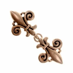 Cloak Clasp Fleur De Lys, Bronze