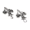 Cloak Clasp Fleur De Lys, Silvered