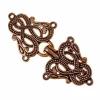 Cloak Clasp Midgard Snake Urnes Style, Bronze
