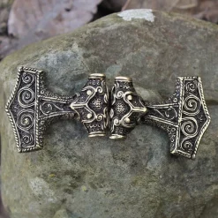Cloak Clasp Thor's Hammer, Bronze