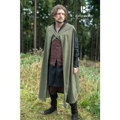 Burgschneider Cloak Justus, Wool, Olive Green