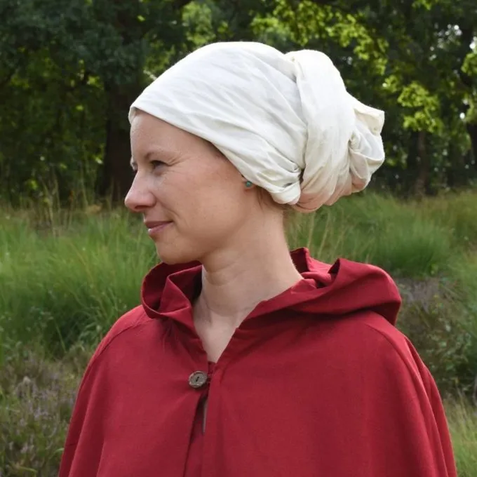 Cotton Cloak Ellyn, Red - Image 3