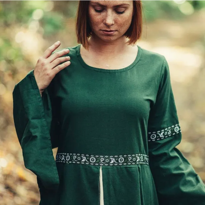 Leonardo Carbone Dress Ivy Green-white - Image 3