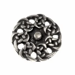 Early Medieval Buttons, Set Of 5 Pieces, Silvered