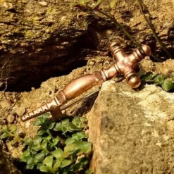 Early Medieval Cross Fibula, Bronze Color