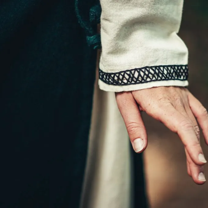 Leonardo Carbone Early Medieval Dress Aelswith, Natural - Image 5