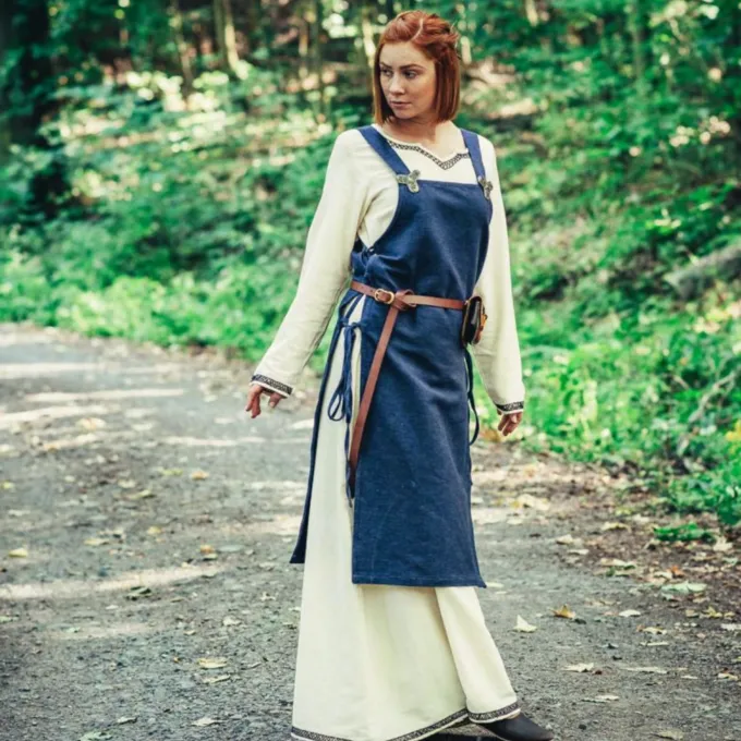 Leonardo Carbone Early Medieval Dress Aelswith, Natural - Image 6