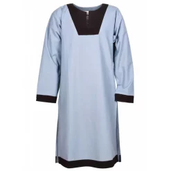 (Early) Medieval Tunic Clovis,light Blue Grey-brown