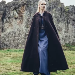 Leonardo Carbone Embroidered Cloak Damia, Brown