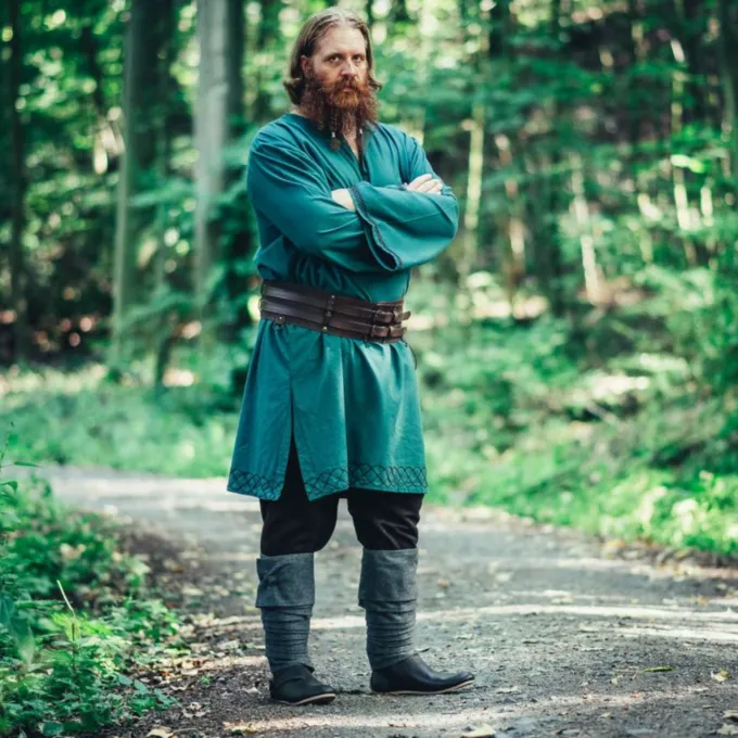 Leonardo Carbone Embroidered Tunic Thorgrim, Green - Image 3