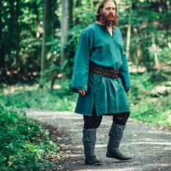 Leonardo Carbone Embroidered Tunic Thorgrim, Green