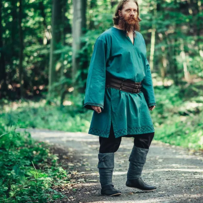 Leonardo Carbone Embroidered Tunic Thorgrim, Green