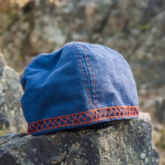 Leonardo Carbone Embroidered Viking Hat Ulf, Blue - Image 2