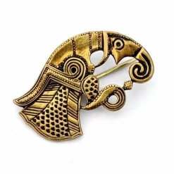 Germanic Raven Brooch Gotland, Left, Bronze