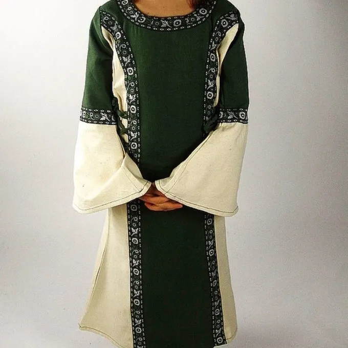 Leonardo Carbone Girl's Dress Cleena Green-white - Image 2