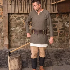 Burgschneider Herringbone Tunic Tyr, Olive Grey