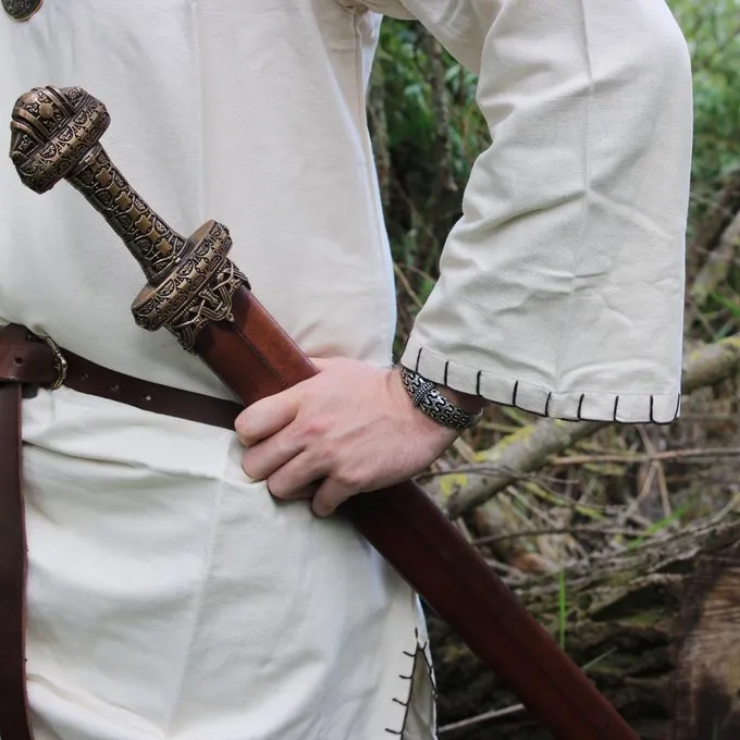 Leonardo Carbone Historical Tunic With Authentic Lining, Cream - Image 2