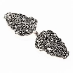 Irish Cloak Clasp, Silvered