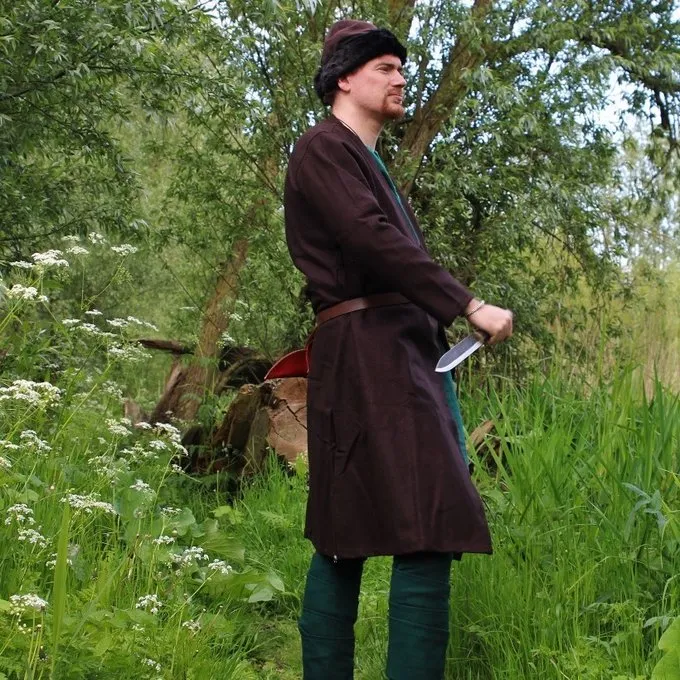 Leonardo Carbone Kaftan Gustav, Brown - Image 4