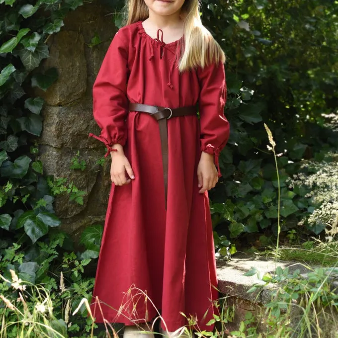 Kids Dress Matilda, Red - Image 2