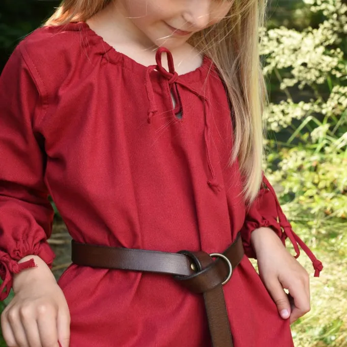 Kids Dress Matilda, Red - Image 4
