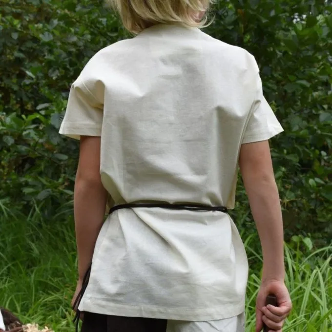 Kids Tunic Ivar, Short-sleeved, Natural - Image 3