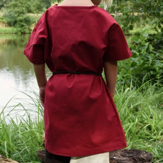 Kids Tunic Ivar, Short-sleeved, Red - Image 5