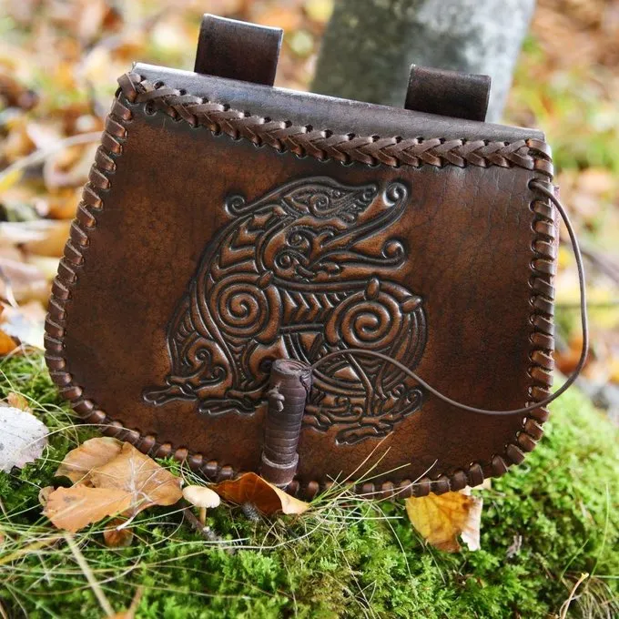 Deepeeka Leather Bag With Dragon - Image 3