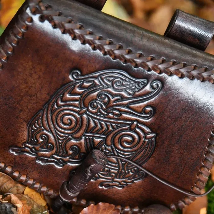 Deepeeka Leather Bag With Dragon - Image 4