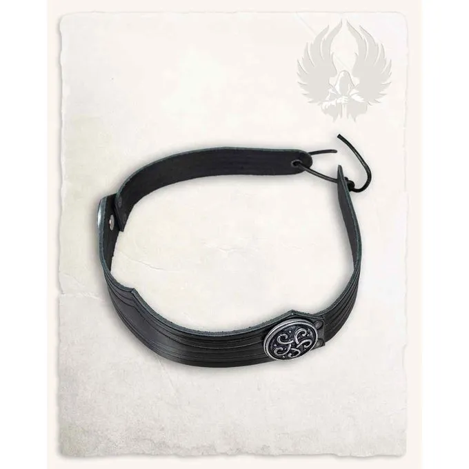 Mytholon Leather Crown Isidor, Decorated, Black - Image 2